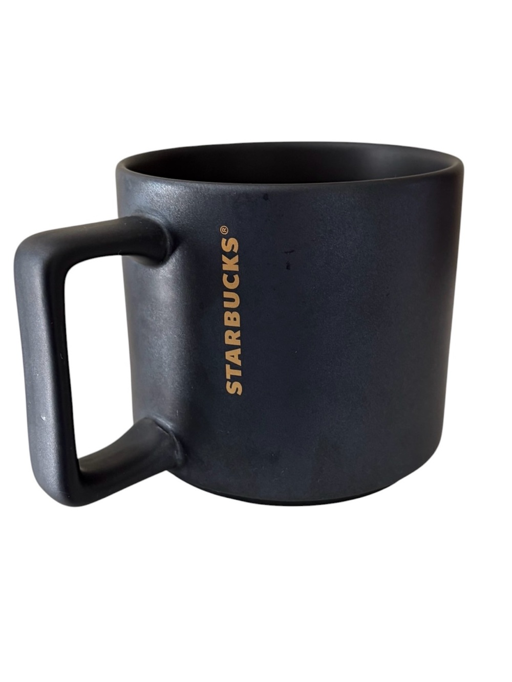 Starbucks 2016 Kenya Elephant Mug 14 Oz Black Gold Matte African - Picture 3 of 4